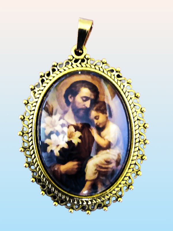 Medalla de San José Grande Dorada